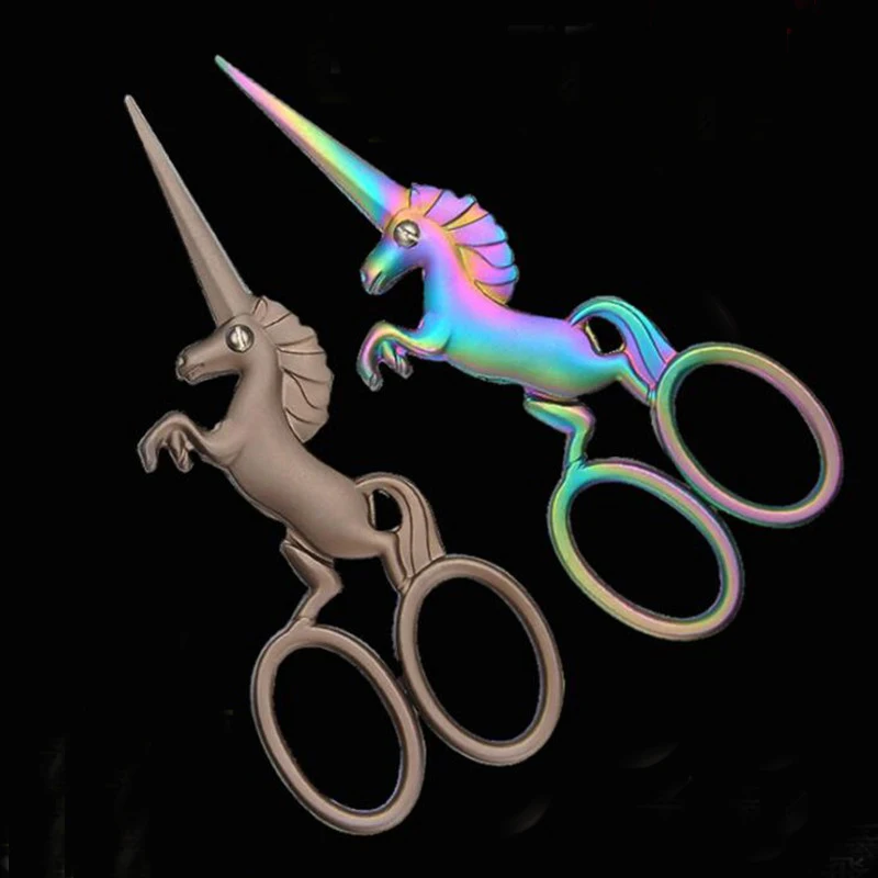 Unicorn Scissors Stainless Steel Vintage Embroidery Scissors Sewing Fabric Cutter Tailor Scissor Thread Scissor Sewing Supplies images - 6
