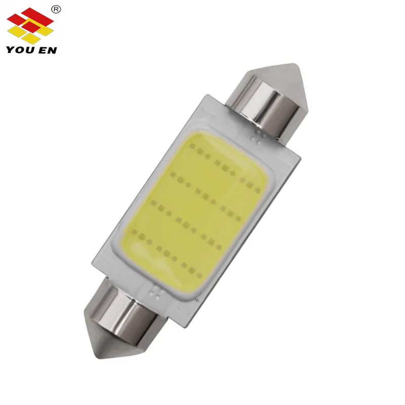 YOUEN 31 мм 36 39 41 COB светодиодный ная лампа C5W C10W автомобильный купольный светильник