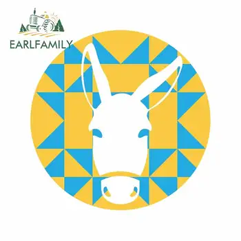 

EARLFAMILY 13cm X 13cm for Horse Round Sign VAN Car Stickers Waterproof Surfboard Decal Windows Scratch-Proof Anime Car Styling