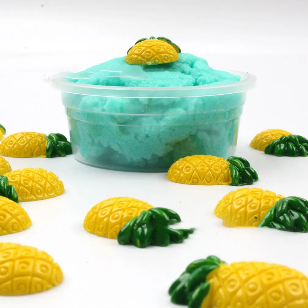 Ананасовый песок нетоксичный экологически безопасный красочный Diy нарисованная грязь тонкий тыкать Diy игрушки с пробитой грязью