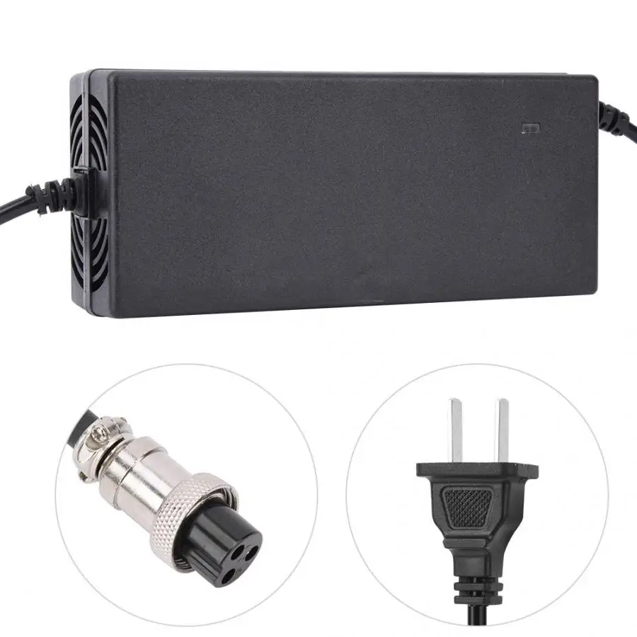 54.6V 3A Portable Electrombile Electric Bicycle Charger Accessory US 100-240V Electric Bicycle Plastic Electrombile Charger