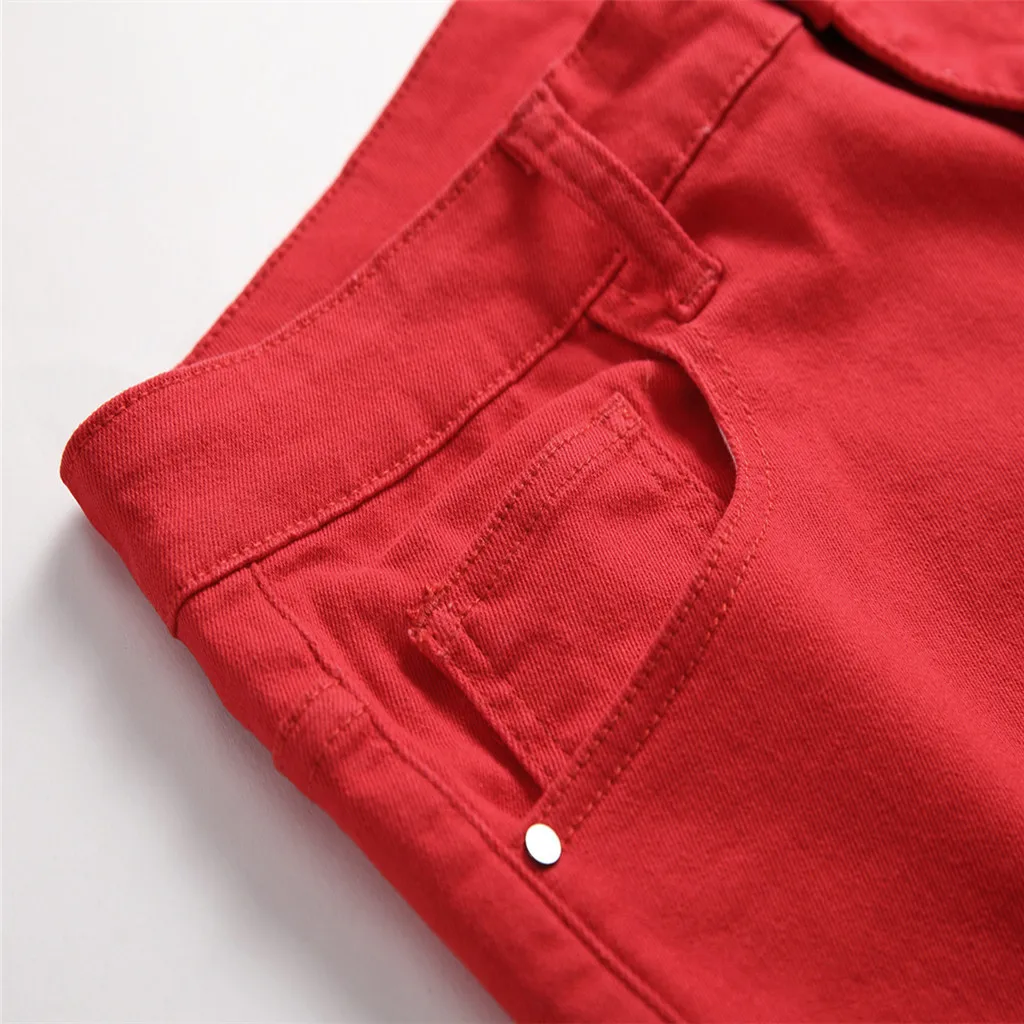 Vogue модные Для Мужчин's Повседневное личность Slim Fit джинсы брюки для девочек