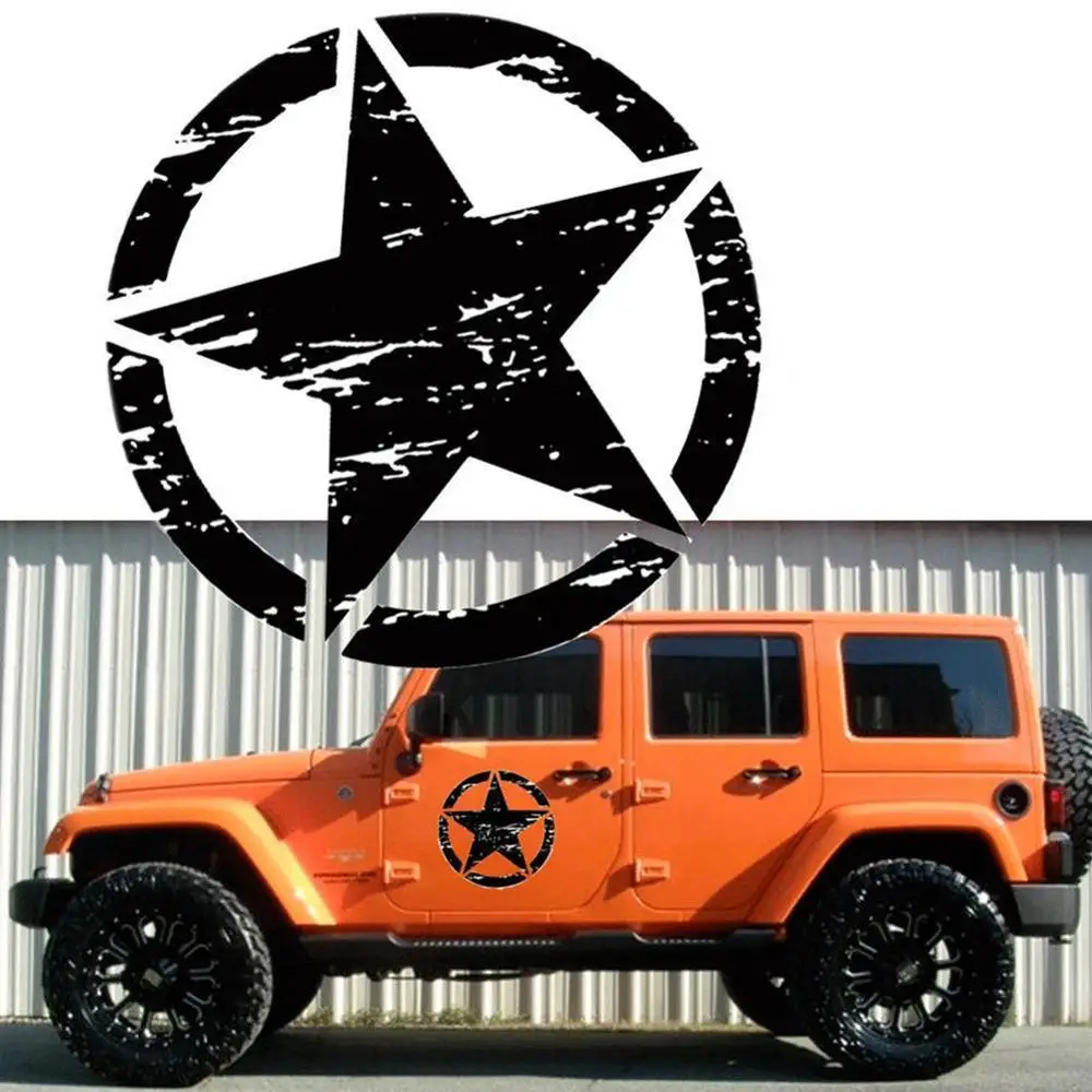

Five-pointed Star Car Sticker Car Styling Stickers Vinyl Decal Personality Waterproof Accessories For Jeep Focus 2