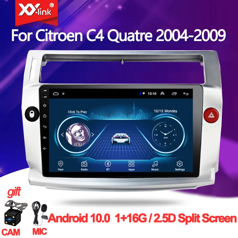 

Android 10.0 Car Radio Multimedia Video Player GPS for Citroen C4 C-Triomphe C-Quatre 2004 - 2009 autoradio stereo audio no 2din