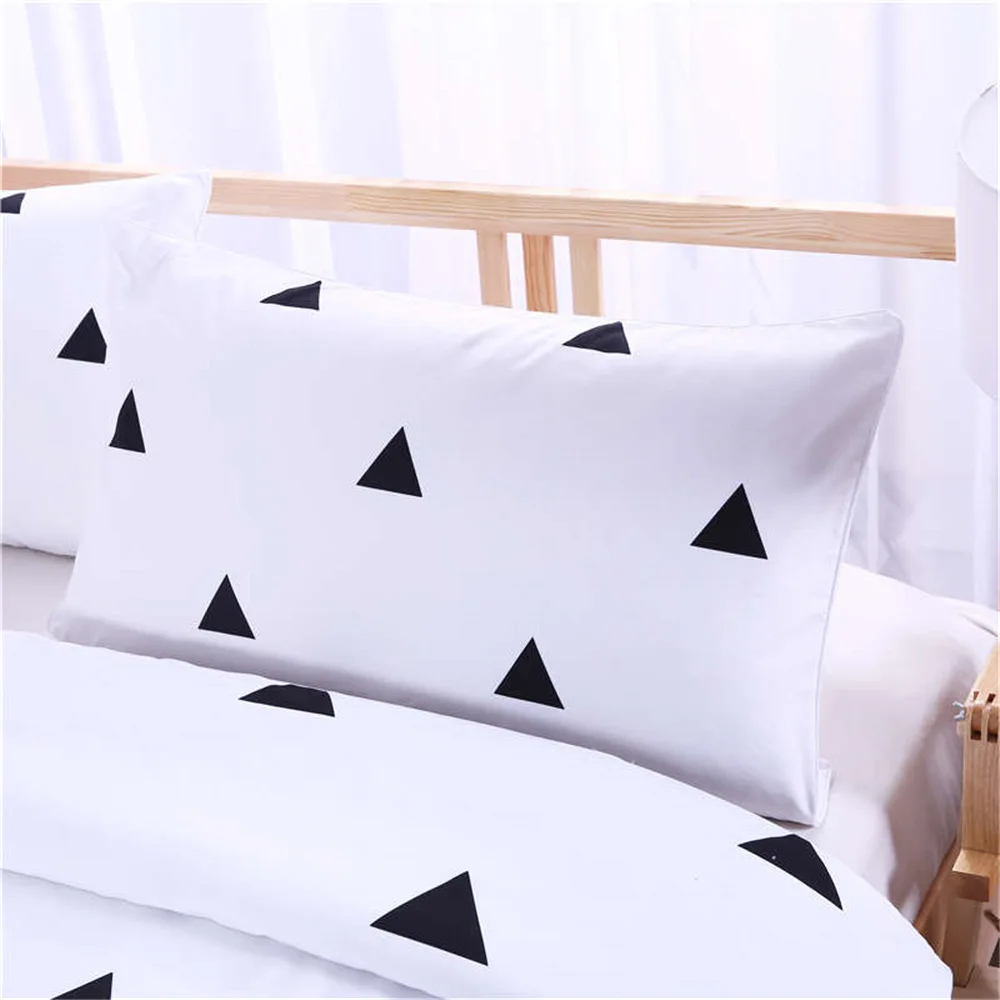 Пододеяльник с простым треугольным рисунком высококачественный чехол для дома 2