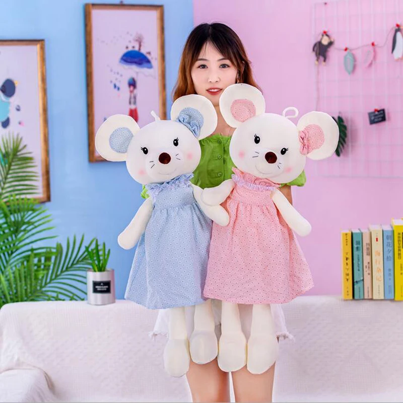Стиль мышь плюшевые игрушки мягкие животные Kawaii принцесса мышь игрушки плюшевые куклы детские игрушки девочки Ragdoll подарок