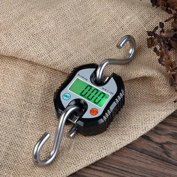 

Electronic Portable Mini Digital Scale 150kg/331lb LCD Display Luggage Heavy Crane Hook Scale Pocket Weight Pig Sheep Scale New