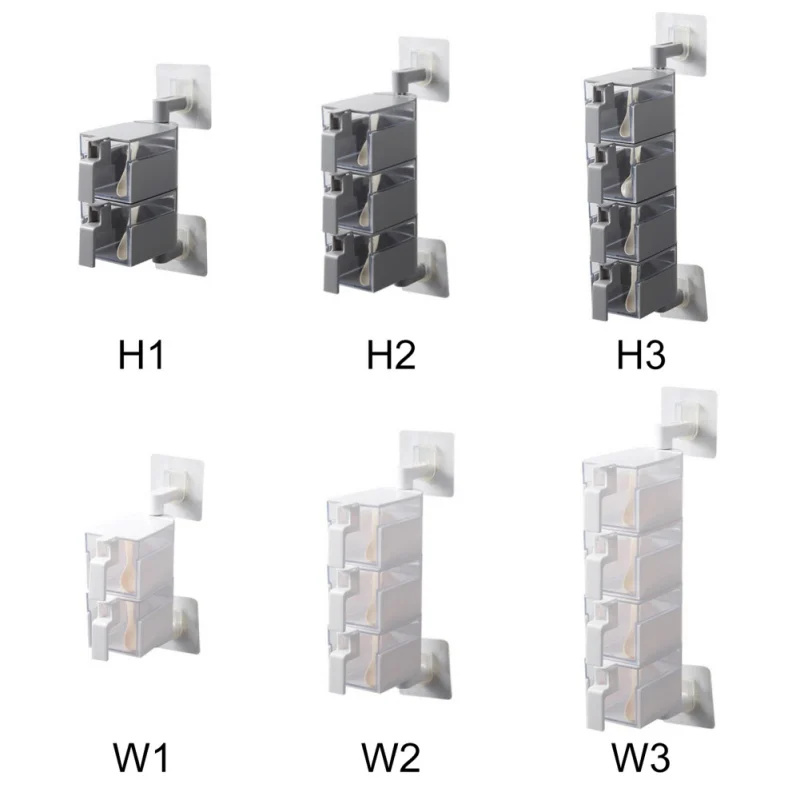 180 градусов вращающийся ящик для хранения настенное крепление стойка для специй с крышкой соль перец приправа ящик для хранения Контейнер Кухонные гаджеты