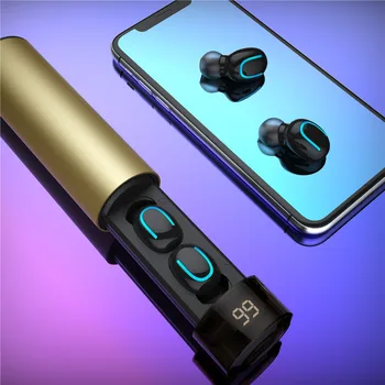 

Mini Twins True Wireless Sports Earbuds BT 5.0 In-Ear Stereo Mini Earbuds Dual Microphone With Charging box #YL10