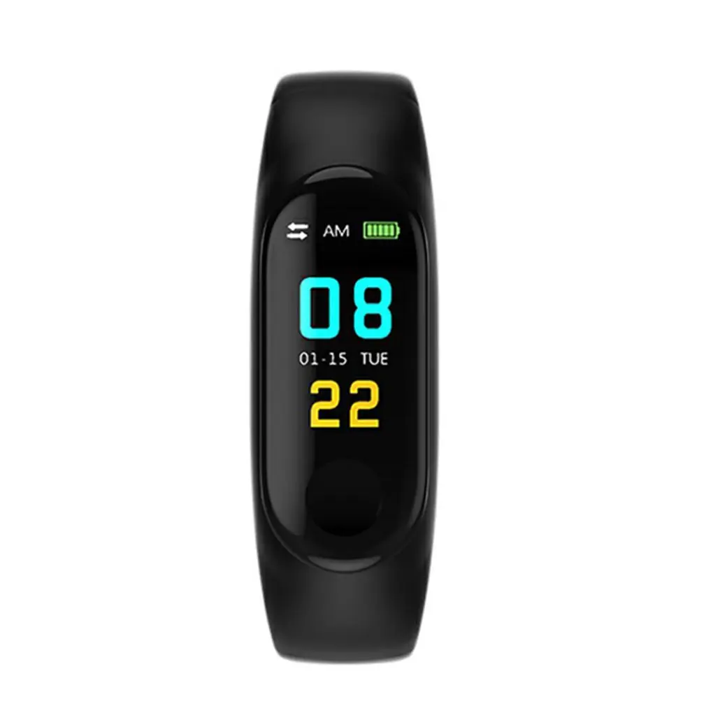 

M3 Smart Bracelet Synchronous Motion Meter Step Sleep Monitoring Call Reminder Touch & Button Type Wrist Strap Bracelet