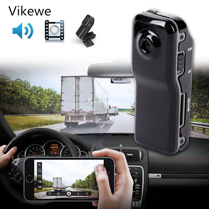 

Vikewe MD80 Mini Camera Support Net-Camera Mini DV Record Camera Support 16G TF Card 720*480 Video Lasting Recording Camcorders