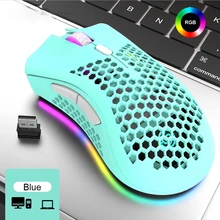 

New Fornite BM600 2.4GHz Wireless Mouse 2400DPI Adjustable RGB Backlit Honeycomb USB Optical Gaming Mouse Gamer Mice for Laptop