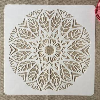 

30*30cm Mandala Round Leaves DIY Layering Stencils Painting Scrapbook Coloring Embossing Album Decorative Template
