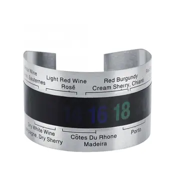 

Stainless Steel Wine LCD Thermometer Bottle Beer Red Wines Bracelet Temperature Sensor Household Thermometers