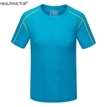 Быстросохнущая дышащая мужская и женская футболка для альпинизма, спорта на открытом воздухе, майка для бега, пешего туризма, футболка унисекс с круглым вырезом и коротким рукавом