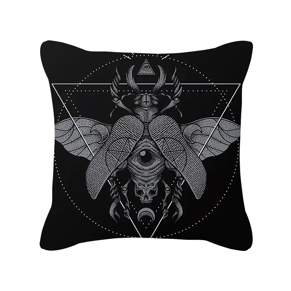 Punk Style Cushion Cover Skull Print Office Sofa Car Pillow Case Home Decor Throw Pillow Cover Outdoor Square Pillowcase45x45cm Punk Style Cushion Cover Skull Print Office Sofa Car Pillow Case Home Decor Throw Pillow Cover Outdoor Square Pillowcase45x45cm