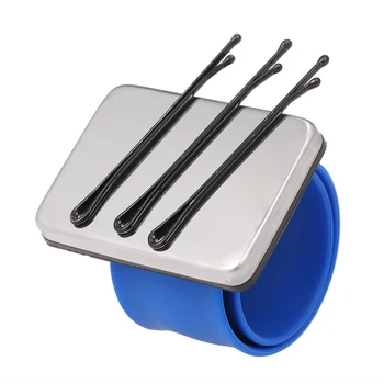 

Magnetic Hair Clips Adjustable Silicone Bracelet Bobby Pins Wristband Holder Strap for Hairstyling Accessories