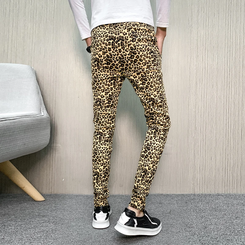Flowers Pants Man Leopard Print Pants 