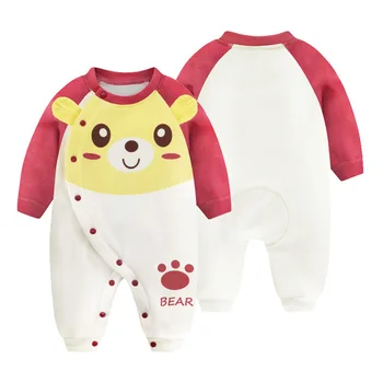 

Baby Boys Girls Romper Cotton Long Sleeve Letter Cartoon stripes Jumpsuit Infant Clothing Autumn Newborn Baby Clothes