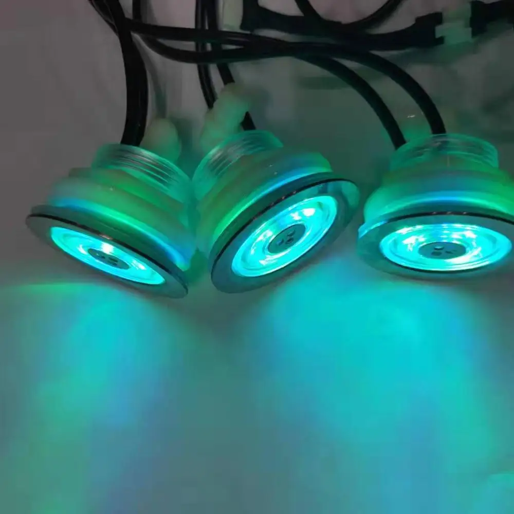 20 шт Встроенный водонепроницаемый RGB светодиодный подводный массаж горячая ванна воздушный струйный светодиодный свет без ручного контроллера света