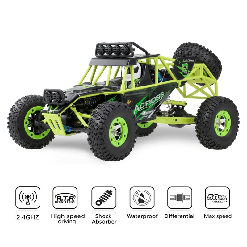 WLtoys 12428 1/12 4WD 2 4G 50 км/ч Электрический гусеничный багги на радиоуправлении