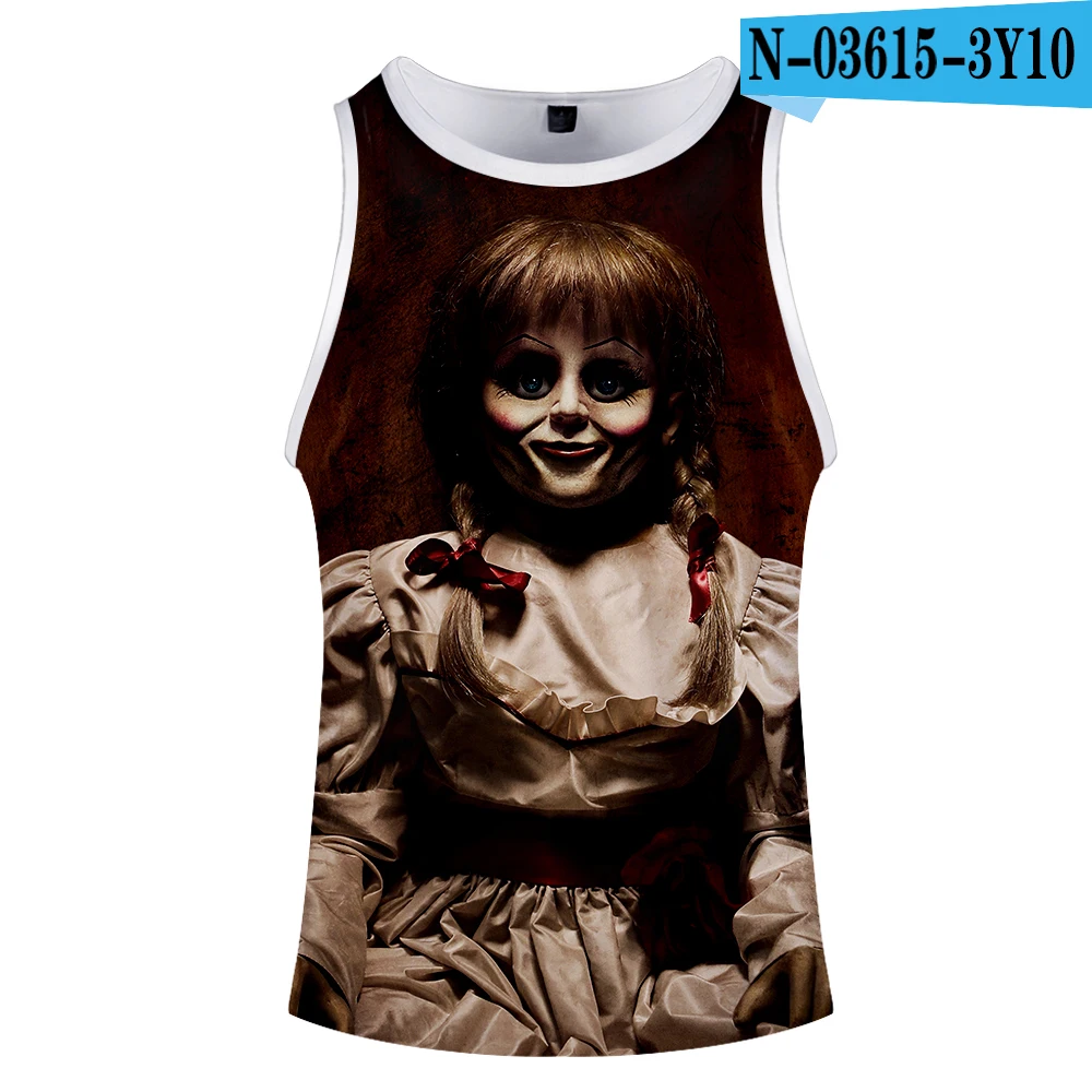 Annabelle 3D майка без рукавов Мужская Летняя Повседневная 3D хип хоп модная жилетка популярная безрукавка Топ Мужская XXS-4XL - Цвет: 2