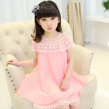 

New Summer Costume Girls Princess Dress Children's Evening Clothing Kids Chiffon Lace Dresses Baby Girl Dress