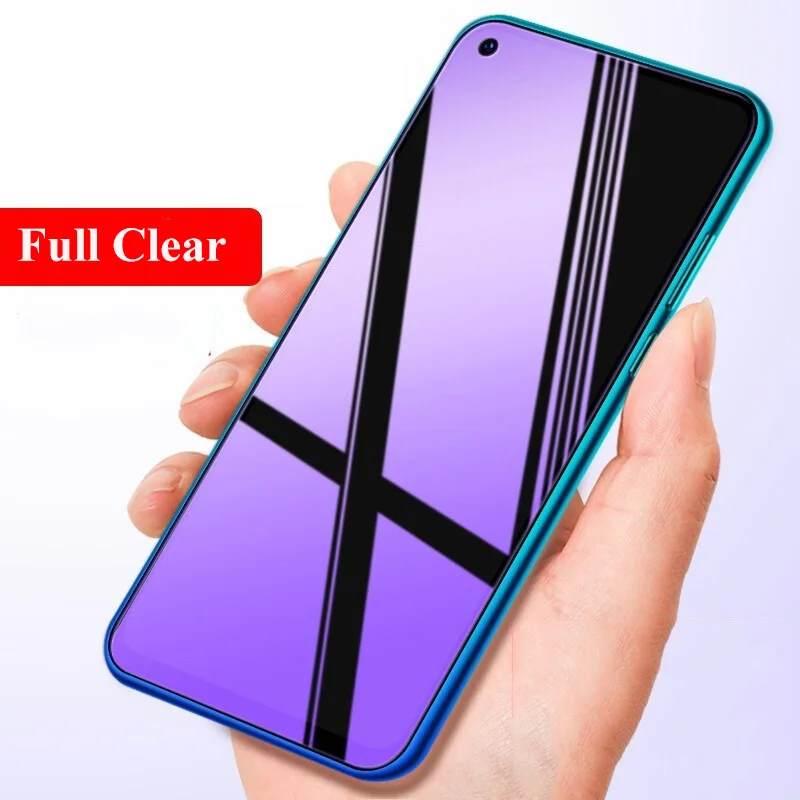 For Huawei Y5P Y7P 2020 Anti Blue Tempered Glass Screen Protector Y6 Y7 Pro Y9 Prime 2019 Y8S Y9S Safety | Мобильные телефоны и