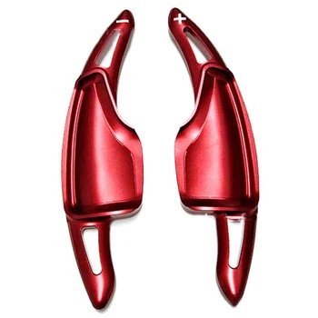 

2Pcs Interior Accessories Steering Wheel Paddle Shift Extensions Red for Chevy Chevrolet Camaro 2016-2018