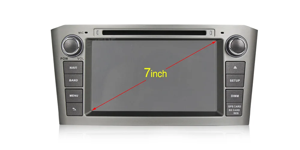 Top 7" HD2Din Android 9.0 Car Radio GPS Navigation Multimedia Stereo DVD Player For Toyota Avensis T25 2003-2008 Auto Video Headunit 10