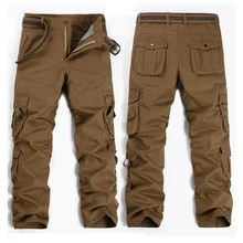 Мужские Свободные Комбинезоны, тактические брюки-карго, мужские военные штаны, хлопковые эластичные гибкие мужские повседневные брюки с несколькими карманами