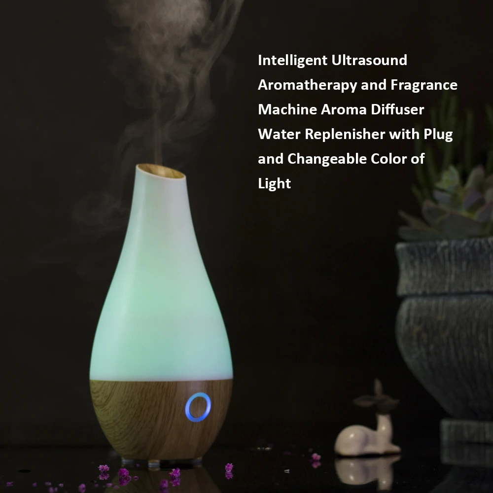 Ultrasound Aromatherapy Fragrance Machine Oil Aroma Diffuser Air Humidifier Water Replenisher LED Lights Home Decor US/EU Plug