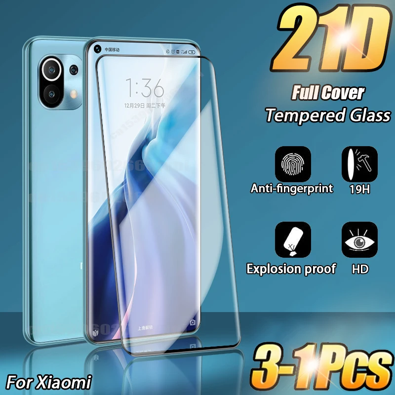 Vidrio templado para Xiaomi Mi11 Note10 Lite Protector de pantalla de Mi 8 9 9T X CC9 E Nota 10 T 11 Ultra cubierta completa A2 Mi10 Mi9 9X