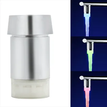 

LED Water Faucet Shower Tap Water Nozzle Head Light Bathroom Kitchen Faucets Led Splash-proof Faucet Water Tap 3 Color 7 Colors