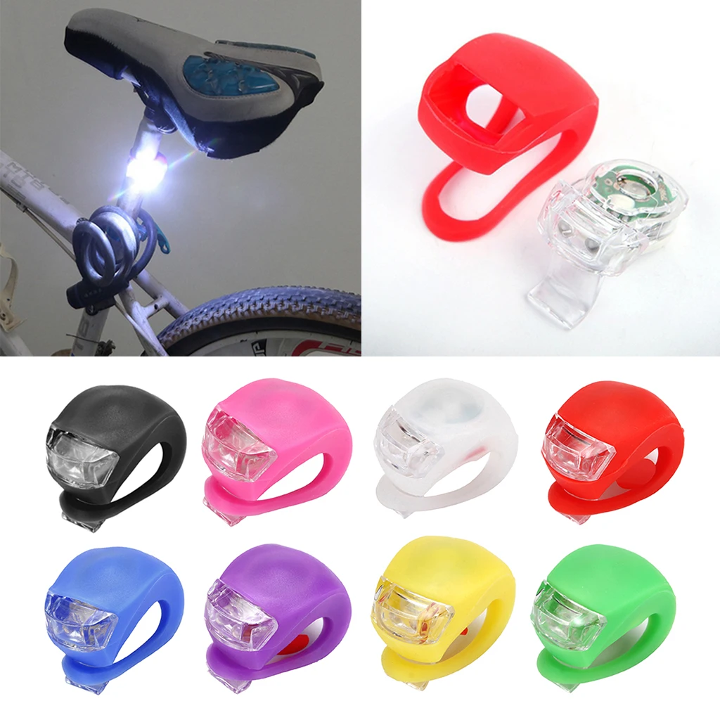 Cycling LED Bike Taillight Bicycle MTB Mountain Rode Bike Light Front Rear Smart Warming Safety Headlight 8 Colors