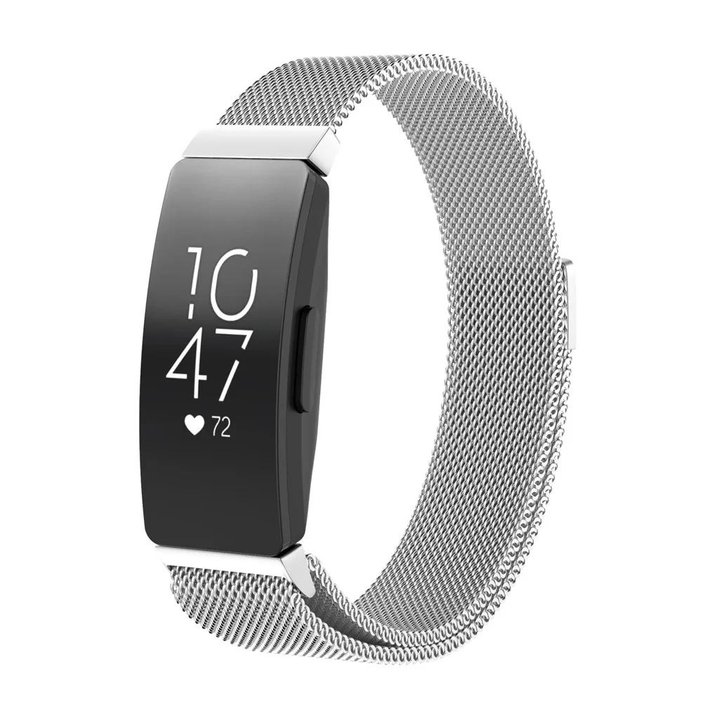 Миланские часы из нержавеющей стали ремешок браслет+ пленка для Fitbit Inspire Смарт часы браслет подходит для 155 мм-215 мм запястья