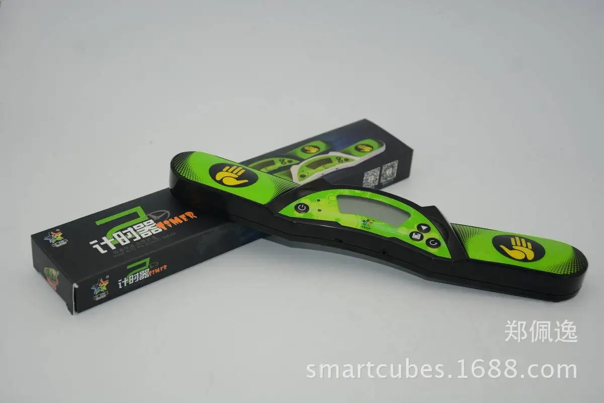 

[Yuxin Four Generations Timer Black And White with Pattern] Rubik's Cube Stacking Cups Game Timer Can Be Connected Explicit with