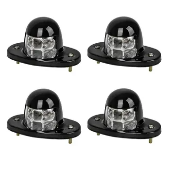 

12V car truck SUV white large 6LED iron shell license plate lamp