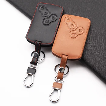 

Car key case For Renault Clio Megane Logan 2 3 koleos Scenic Card 4 buttons remote control key keyboard cover keys accessories