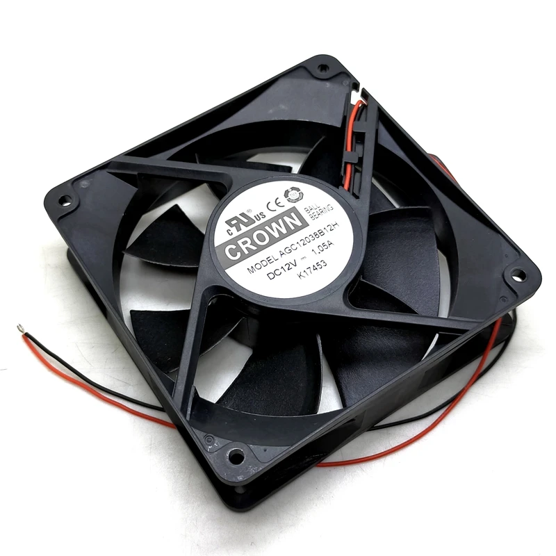 120mm High Speed Computer Miner Cooling Fan 120X120X38mm DC 12V Dual Ball Bearing 1 05A Powerful