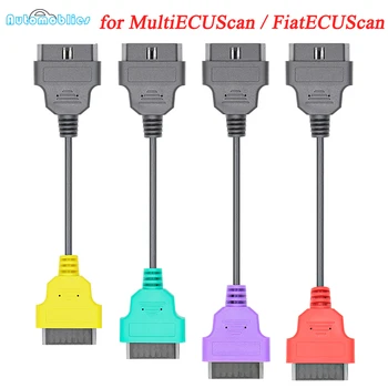 

4PCS for FiatECUScan OBD2 Adapter OBD Connector MultiECUScan Car Diagnostic cable ABS Airbag obd2 scanner for Fiat ECU Scan tool