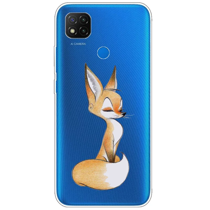 xiaomi leather case design For Xiaomi Redmi 9C NFC Case Transparent Soft Silicone Back Cover For Xiaomi Redmi9C NFC Case Clear TPU Redmi 9 C NFC 6.53'' Cat phone cases for xiaomi Cases For Xiaomi