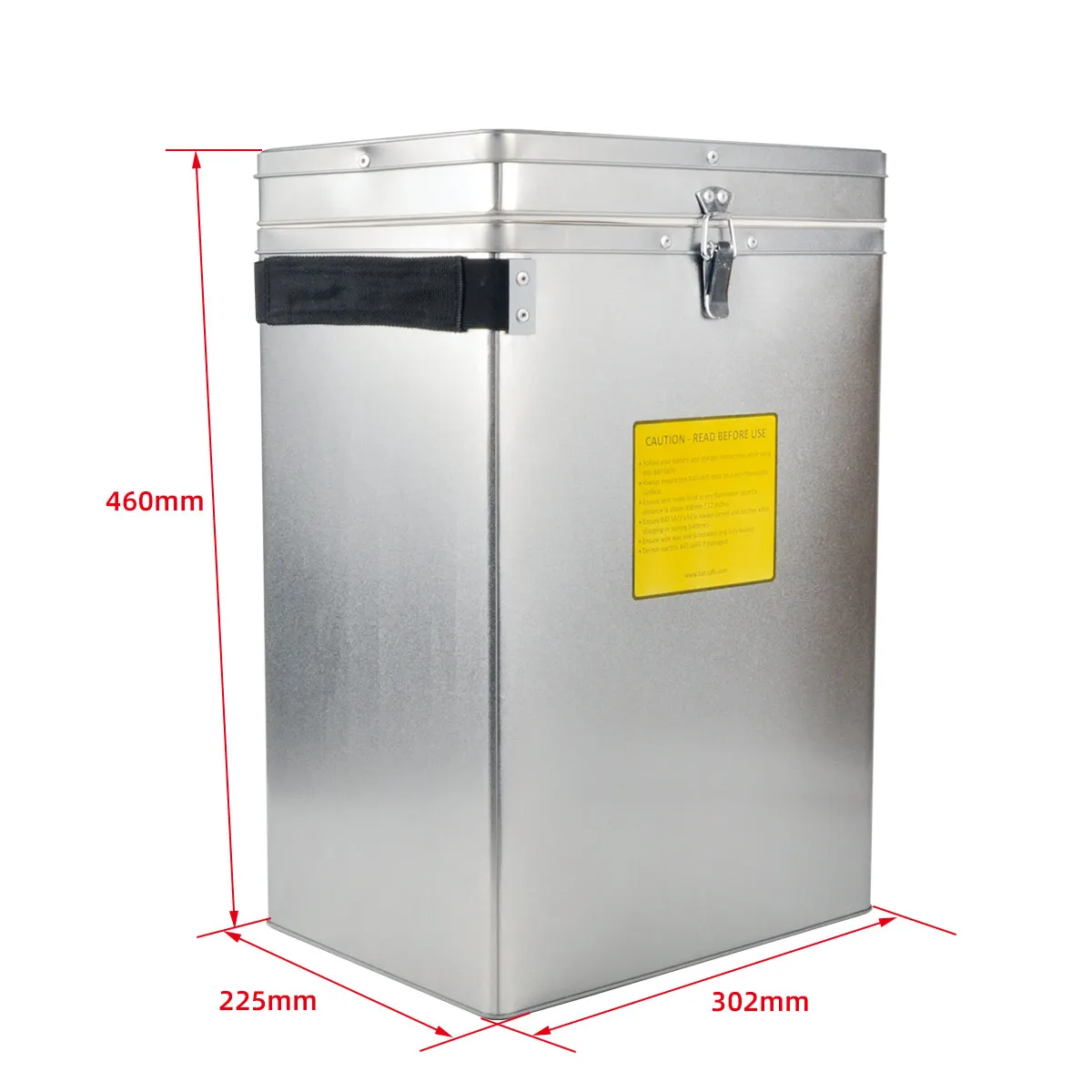 Bat Safe XL LiPo Battery Charging Safe Box Silver