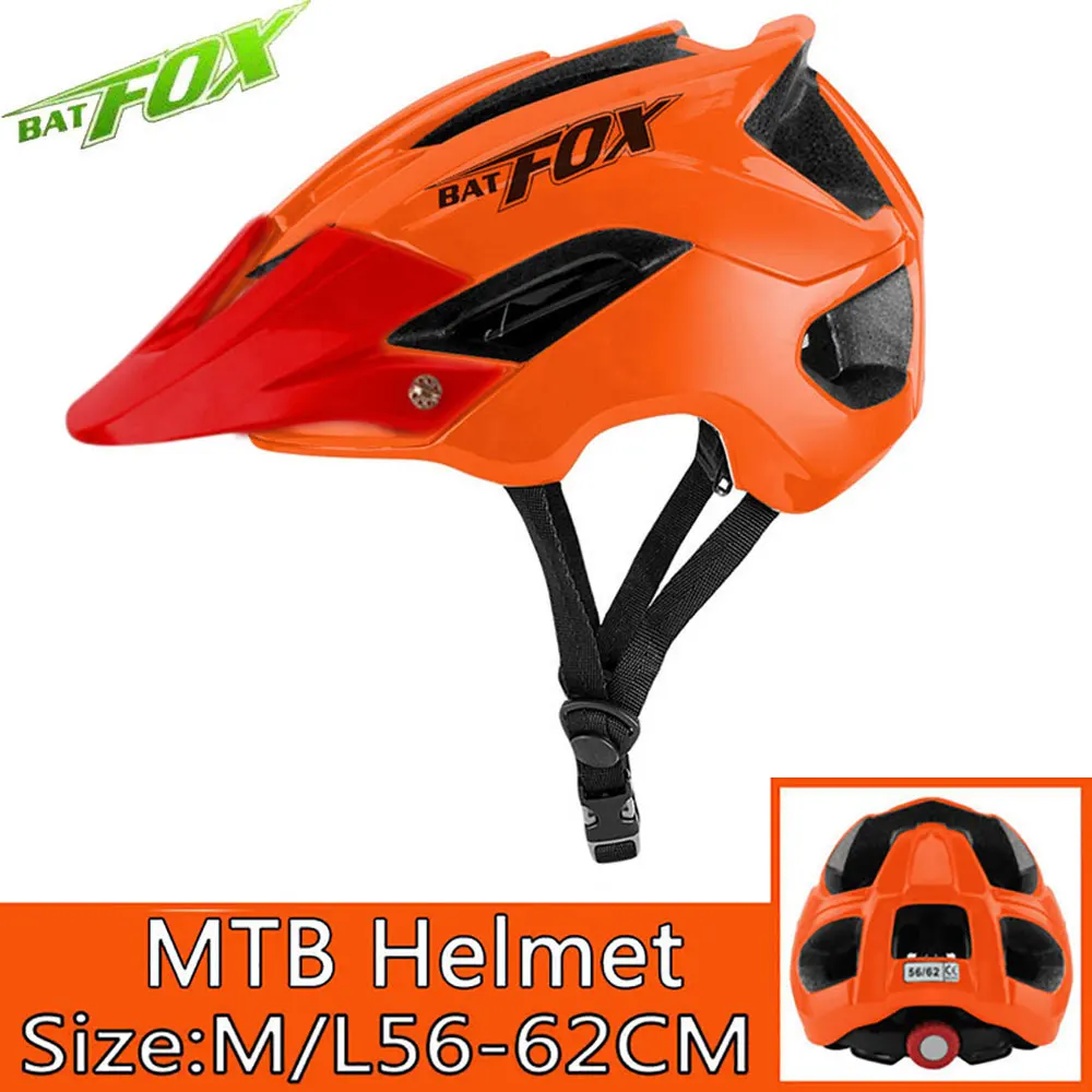 BATFOX велосипедный шлем casco MTB велосипедный шлем профессиональный дорожный велосипедный шлем для женщин ультралегкий цельный спортивный шлем - Цвет: Orange Red