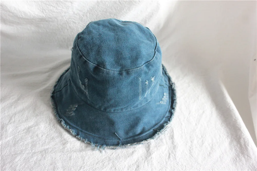 denim bucket hat