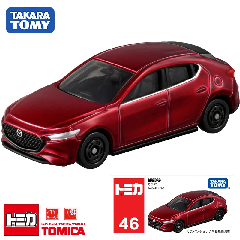 Takara Tomy Tomica 1:66 MAZDA3 #46 металлическая модель автомобиля красного цвета | Игрушки и