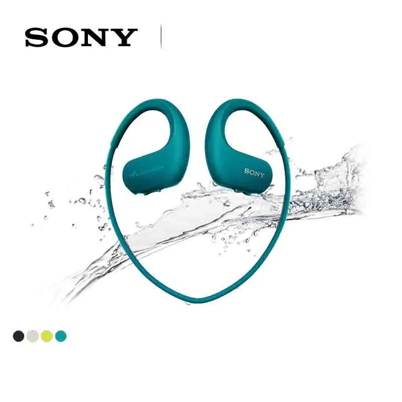 SONY NW-WS414 водонепроницаемый плавательный Бег mp3 музыкальный плеер гарнитура интегрированные аксессуары Водонепроницаемый