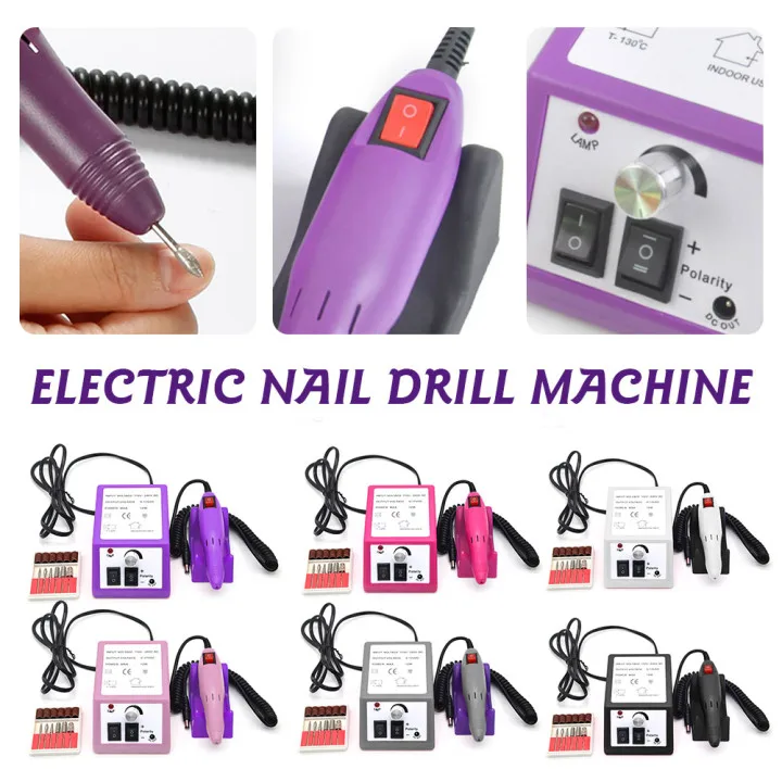 Elétrica da Broca do Prego para Unhas Arquivo do Prego Arte do Prego Máquina Acrílicas Extensão Natural Unhas Recarregável Manicure Pedicure Ferramenta Gel 3 Cheap Equipamento de unhas artísticas