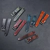 2022 New Oil Wax Leather Watch Accessories 20mm 22mm Vintage Watch Strap Black Blue Brown 6 Colors Available Handmade Watchband ► Photo 1/6