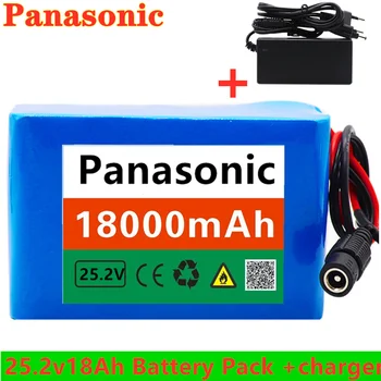 

100% New 24V 18Ah 6S3P 18650 Battery Lithium Battery 25.2v 18000mAh Electric Bicycle Moped /Electric/Li ion Battery Pack+Charger